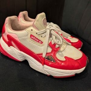 Adidas Women's Red and Pink Sneakers